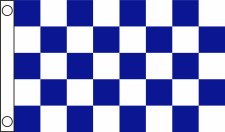 TCF 5X3 Checker Flag Royal White